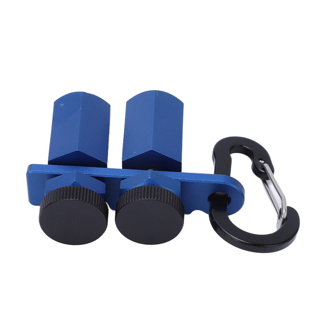 Stair Gauge Aluminum Alloy Hex Flat Gauge with Thumb Screw for Framing Square and Rafter