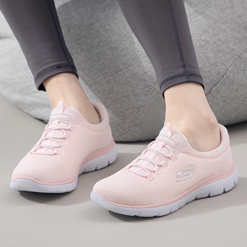 Skechers Women s 12980-LTPK Sports Casual Shoes 6.5