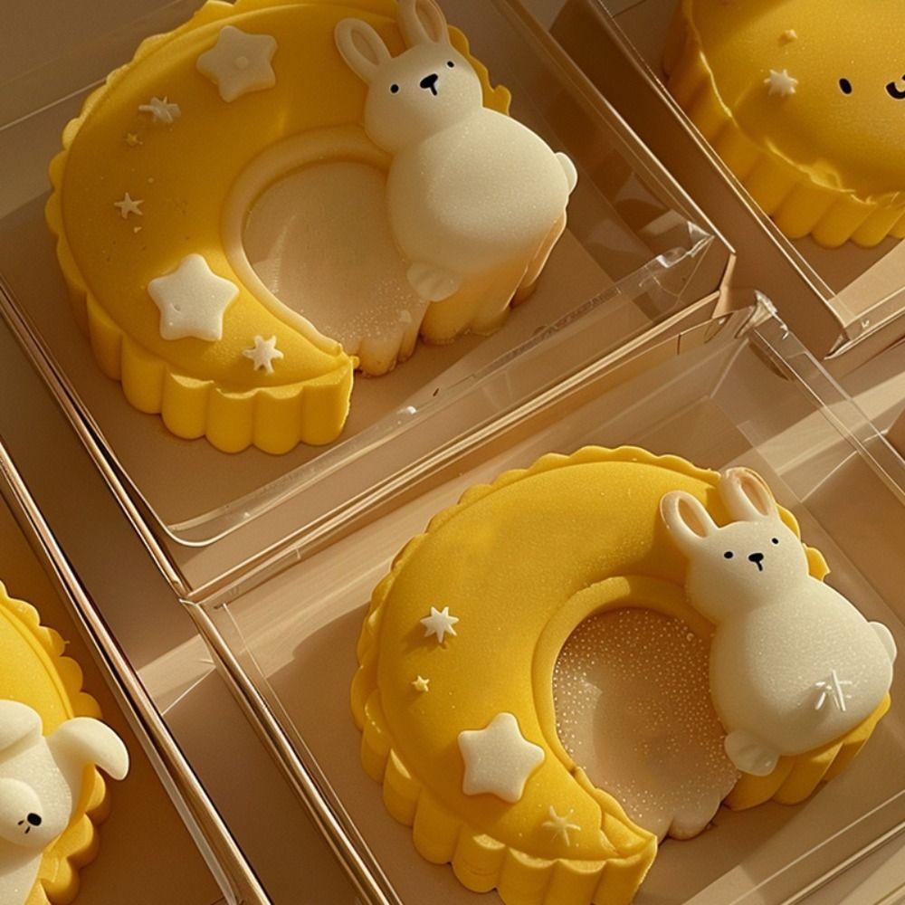 Kitchen Accessories Pastry Mold DIY Household Cake Molds Funny Moon Rabbit Silicone Molds