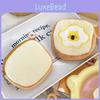 Fried Cute Simulation Egg Toast Plush Coin Purse With Keychain Kids For
