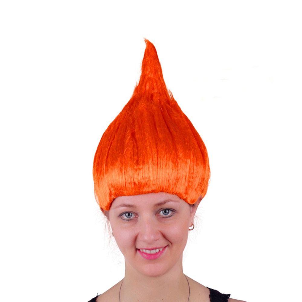 K drát / P drát Elf Pixie paruka Troll styl vlasy paruky vysoce kvalitní kreslený cosplay pro dospělé