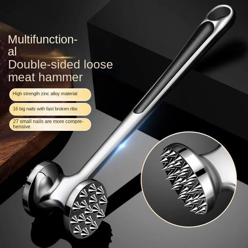 Hochbelastbarer Fleischklopferhammer aus Edelstahl, mit einem multifunktionalen Design - Hergestellt aus Zinklegierung.