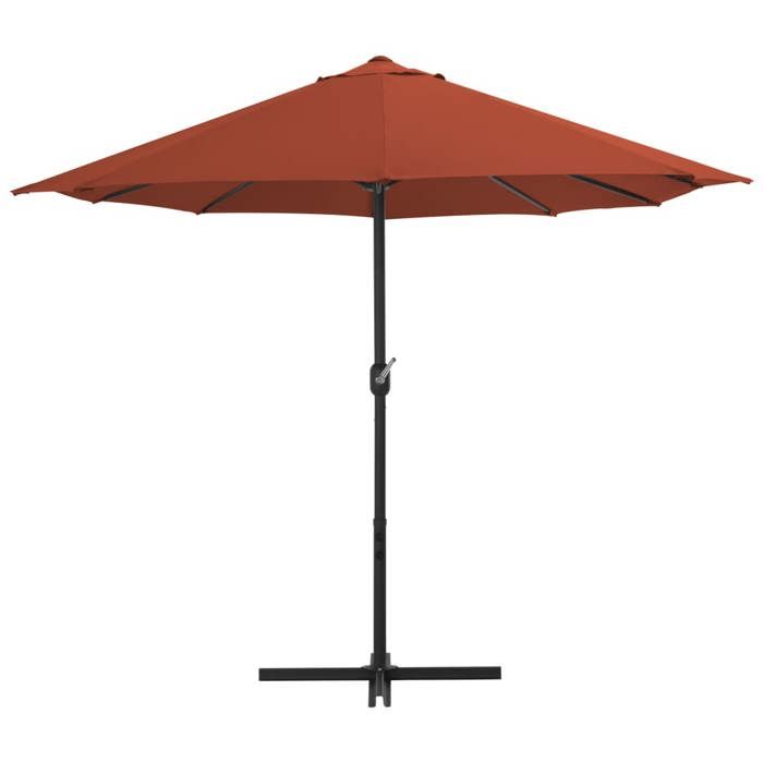 VidaXL Parasol d'Extérieur avec Poteau en Aluminium, Pare-soleil de Patio, Abri de Soleil, Parasol de Terrasse Extérieur, 44872