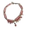 Trendy Pink Double Layer Bead Bracelet For Women Stylish Jewelry For Summer 2024