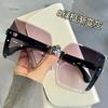 Vintage Rimless Sunglasses  Women Gradient Sunglasses Summer Shades Fashion UV400 Frameless Sun Glasses Ladies Eyeglasses