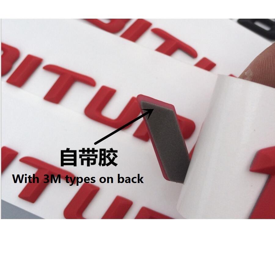 WSF1 Chrome Matt Gloss Black Red V8 BITURBO V8BITURBO Letters Fender Badges Emblems Sticker for Mercedes Benz AMG Car Sticker Emblerm