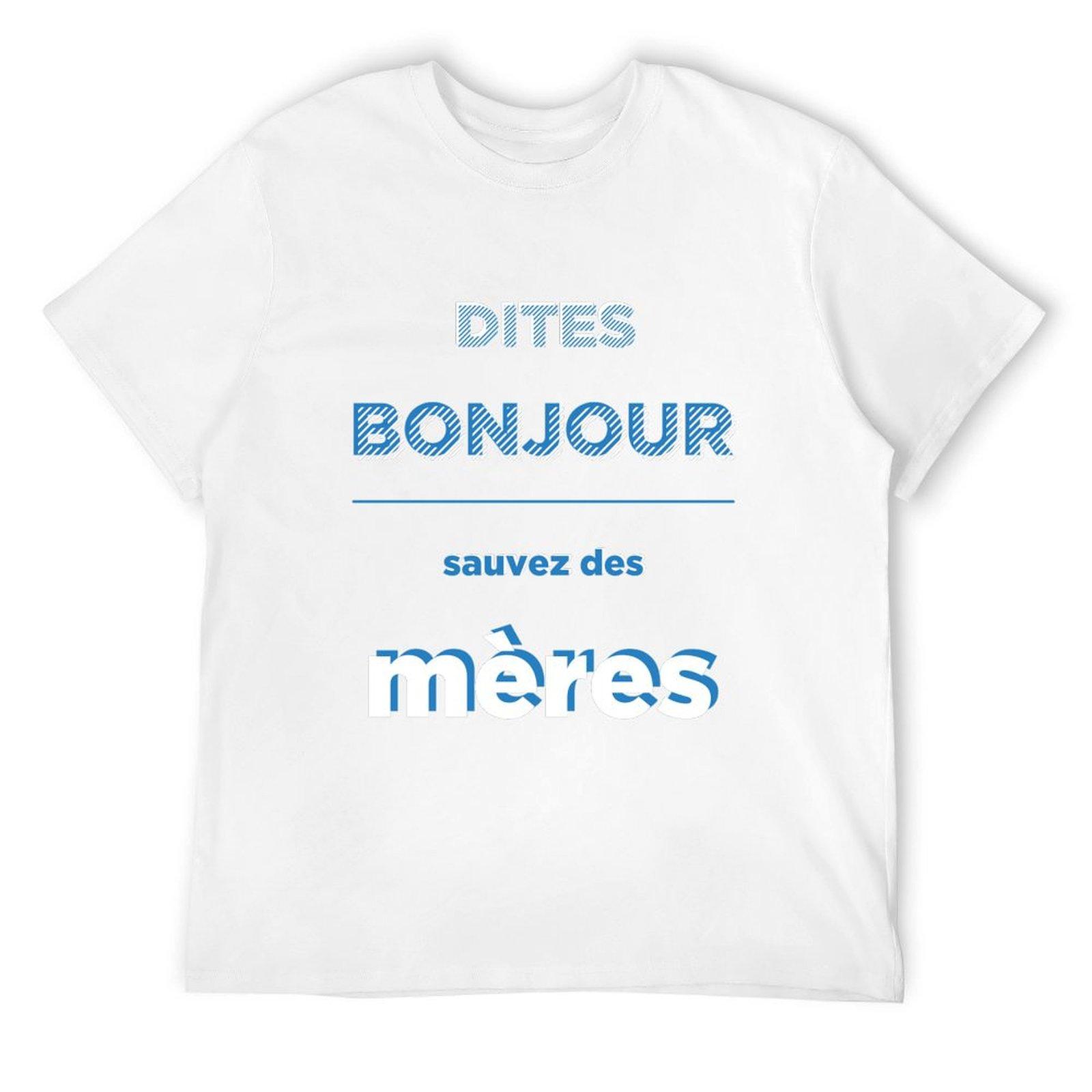 Vald Bonjour T-Shirt oversized essential t shirt plain mens plain t shirts S