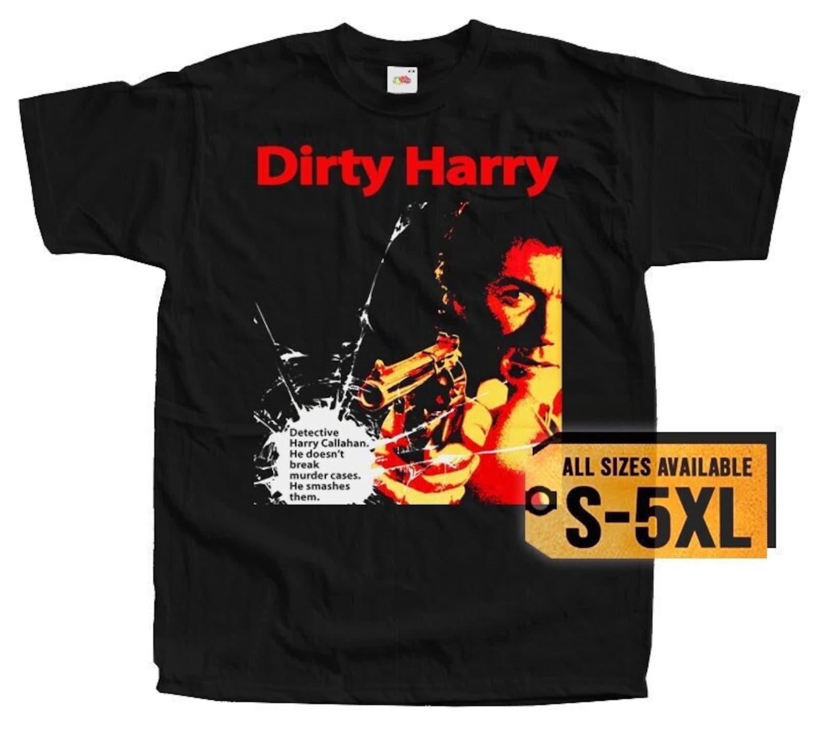 Dirty Harry V3 Poster Men T-Shirt all sizes S-5XL 3XL