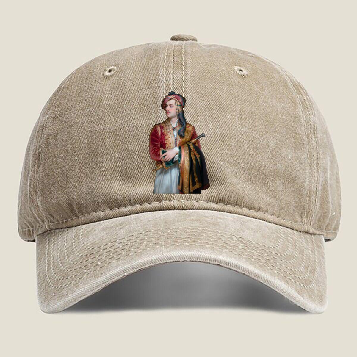 

Historical Woman Portrait Fashion Washed Baseball Cap Outdoor For Womens Unisex Female Beach Dad Hat Hip Hop One Size хаки