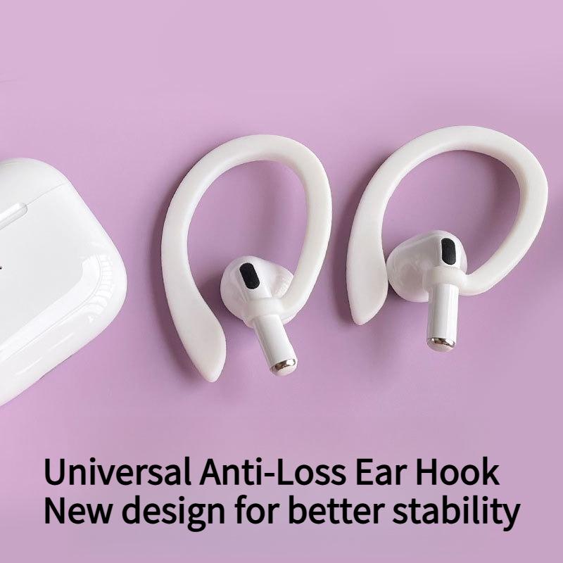 1PAIR Applies To All Bluetooth Headphones AirPods 3 Headphones Anti-lost Ear Hanging Accessories Earcap Earmuffs Silicone Ear Hanging Artifact