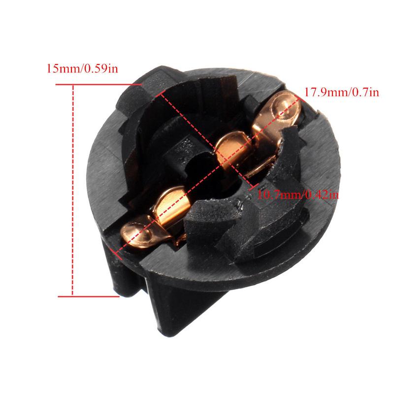 10pcs T10 W5W 194 Bulbs Holder Wedge trument Dash Light Base Twist Socket Lock trument Panel Cluster Replacement Socket