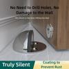 No-Drill Magnetic Door Stopper: Windproof Floor Mount Silicone Anti-Collision Buffer for Glass & Bedroom Doors