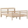 VidaXL Cadre de lit avec tête de lit 120x190 cm bois de pin massif, lit, mobilier de chambre à coucher, lit en bois, lit 3306633