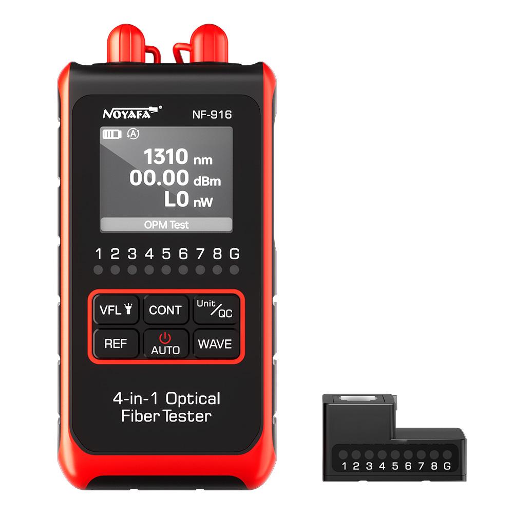 

NOYAFA NF-916 4 в 1 Измеритель оптической мощности Визуальный локатор повреждений VFL REF FC SC ST Rj45 Тестер оптоволоконного кабеля Сетевые инструменты