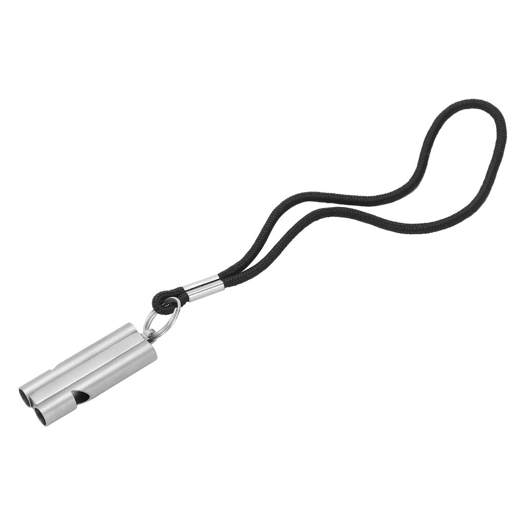 Pure Titanium Whistle with Lanyard Outdoor Survival Whistle High Decibel Whistle Emergency