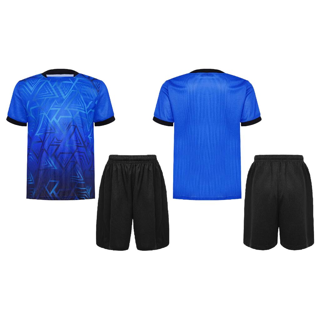 Children's Boys Sports Set 2-Piece Quick-Drying T-Shirt + Shorts Tracksuit for Jogging Football Basketball Clothing