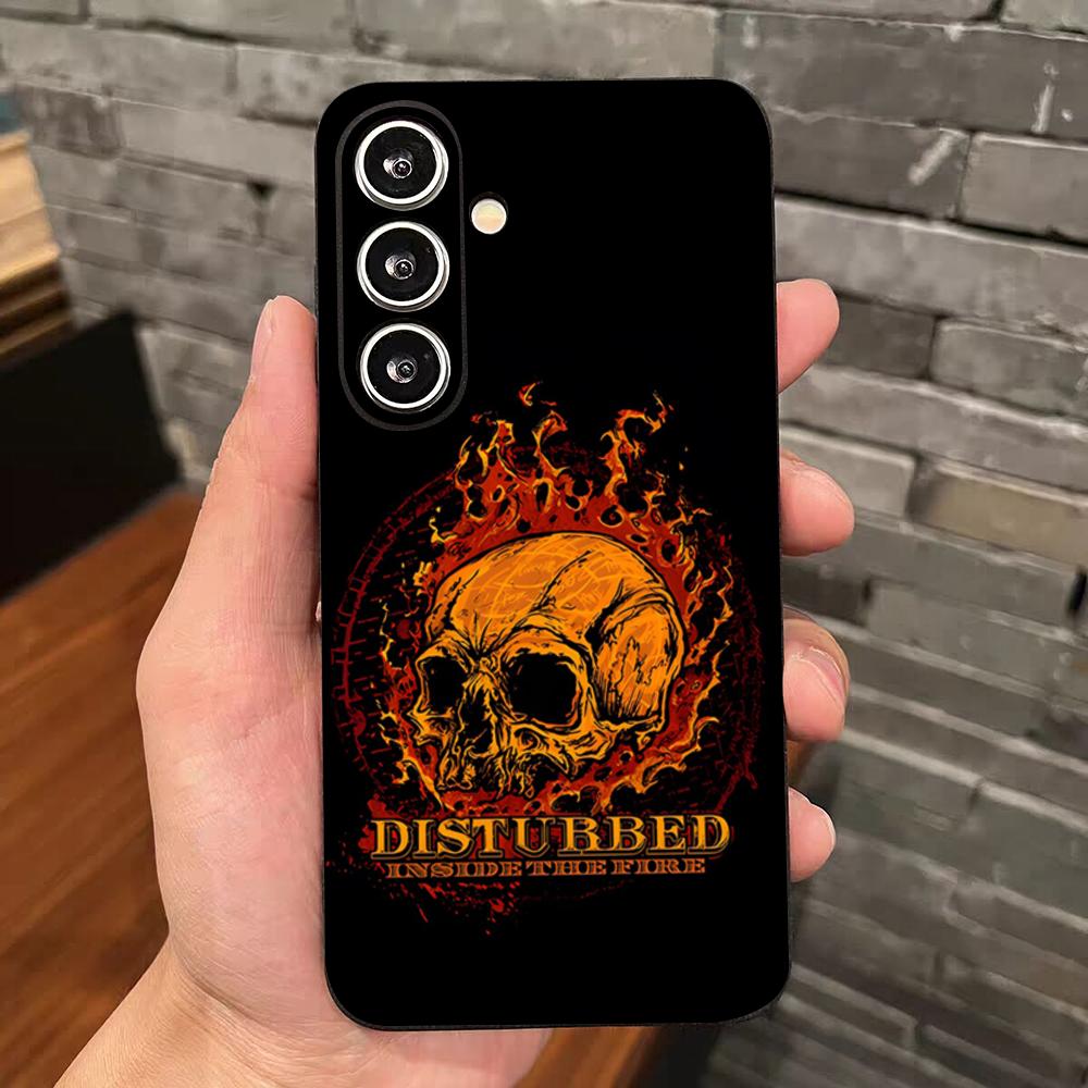 

DisturbedS Band Phone Case For Samsung S26 S25 Edge S24 S23 S22 S21 S20 Ultra Plus Fe Galaxy Silicon Cover Galaxy S25 Ultra