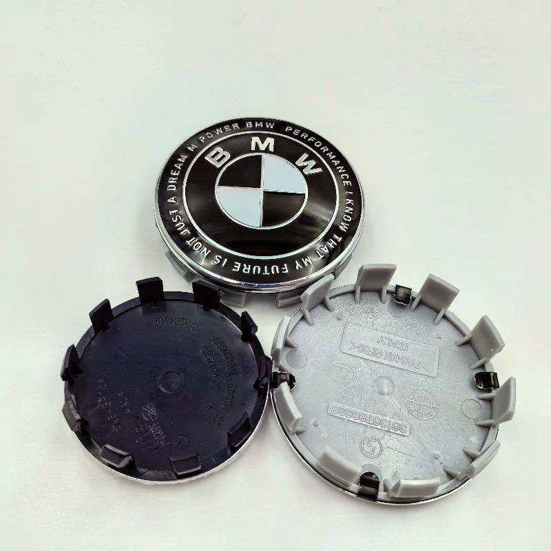Tappi Centrali per Cerchi BMW 56/68mm Compatibili con E46 E39 E60 E90 E53 E36 E30 E87 F10 F20 F30 X1 X3 X5 X6 X7 Accessori Auto