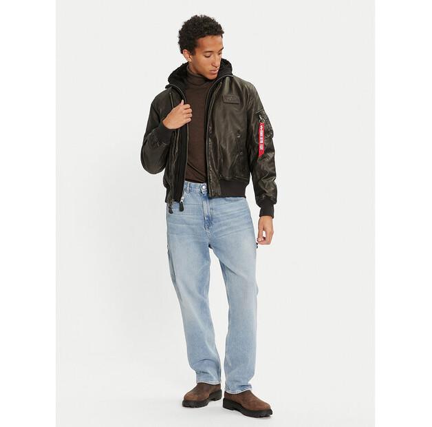 Куртка из имитации кожи Alpha Industries 123106