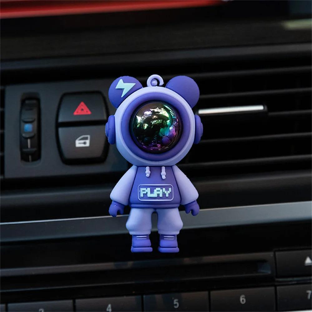 Clip per profumo per presa d'aria per auto Astronauta per cartoni animati Aria condizionata Clip per aromaterapia per presa d'aria Accessori interni per auto Decorazione