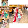 Adorable Christmas Santa Keychain Cute Acrylic Keyring Perfect For Holiday Gifts