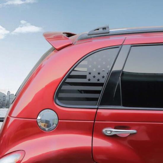 2Pcs Side Rear Window Panel Decor Decal Sticker For Chrysler PT Cruiser 2005-10