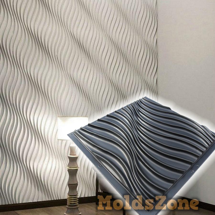 

3D стінова панель Форма для гіпсової, гіпсової або бетонної плитки для декоративних стінових панелей «Santa_Lucia» чорний