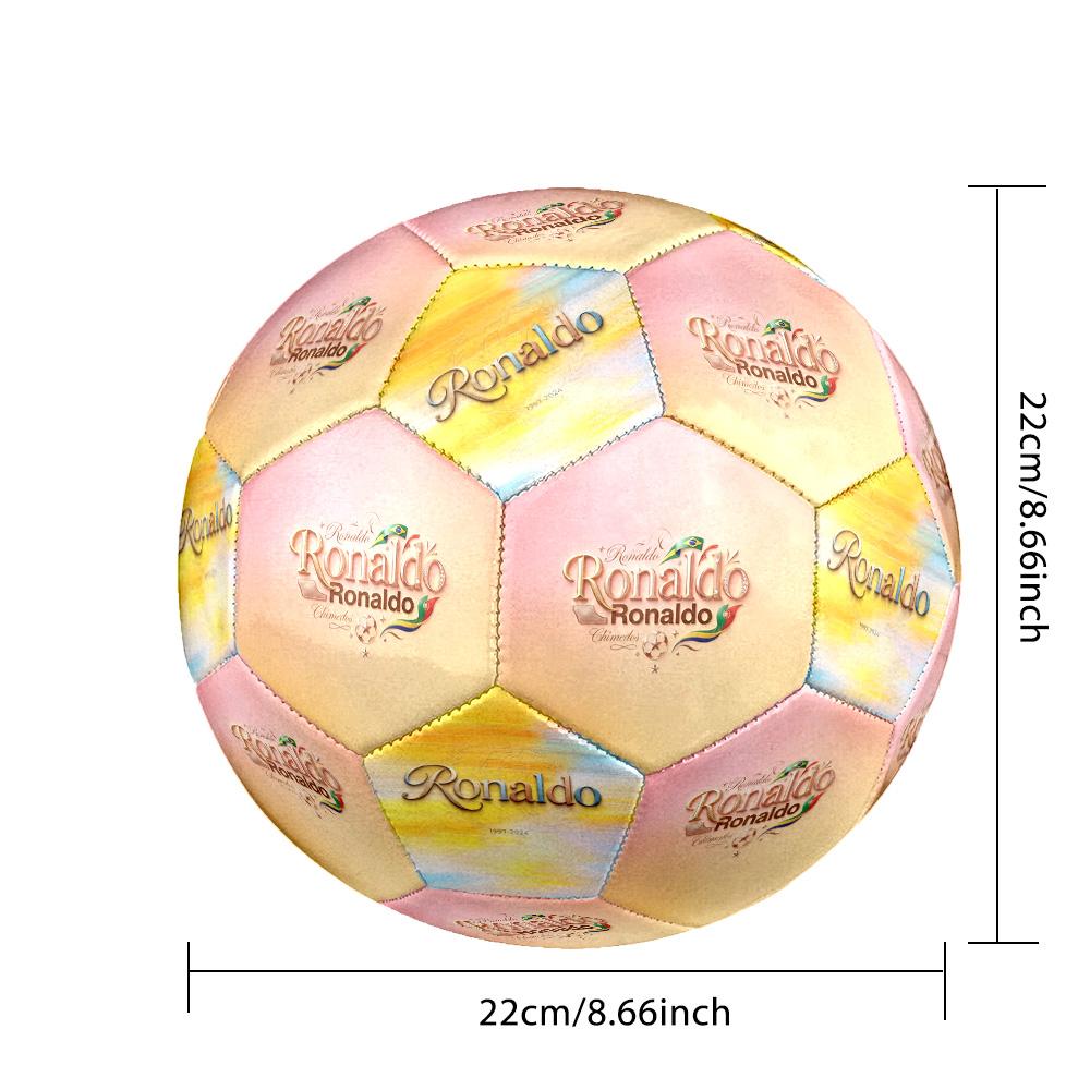 Ronaldo's Legacy Sports Size 5 Soccer Ball Machine-Stitched Indoor/Outdoor Universal Football Surprise Collection Gift