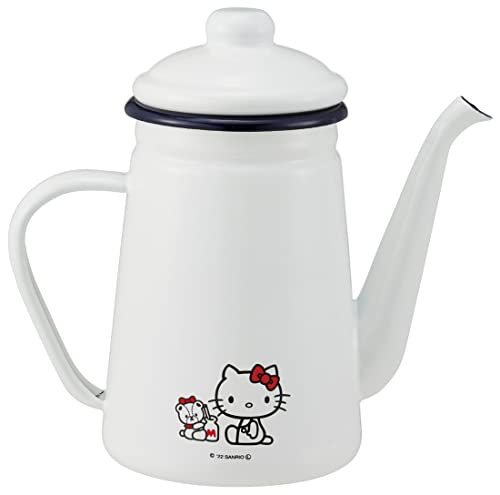 Skater Enamel Drip Kettle, 1.1L, Hello Kitty & Tiny Chum Sanrio ENKT1-A
