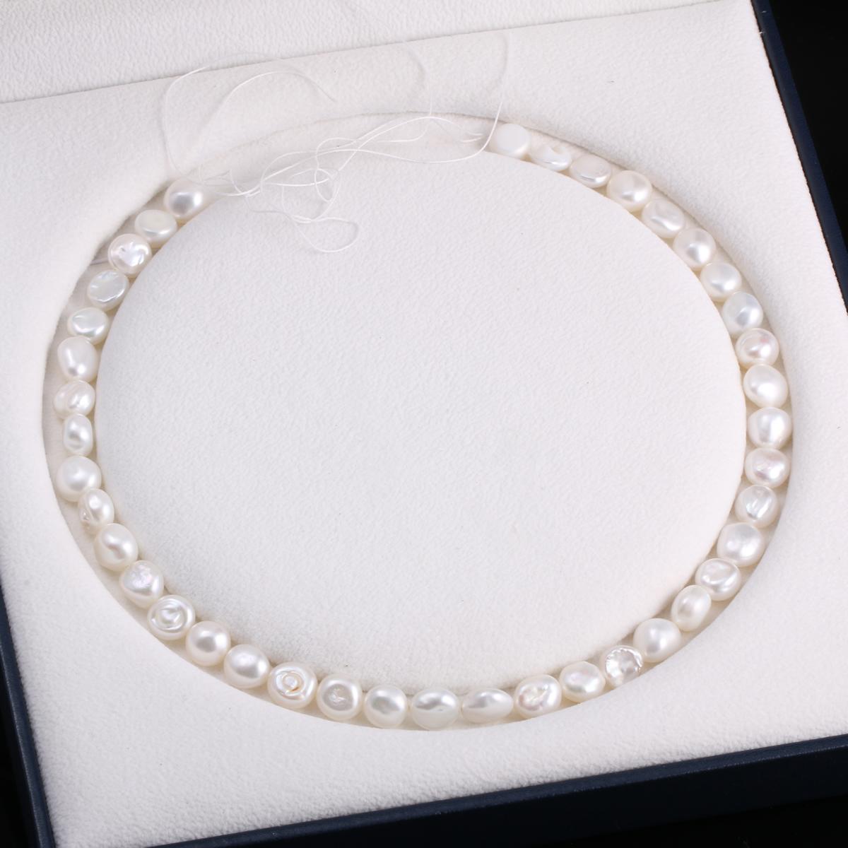 

1String, White Natural Freshwater Nugget Pearl, 9-10mm Loose Spacer Pearl Beads for Jewelry Making DIY Holiday Gift, Women s Crafts, 36cm 1String/9-10mm-36cm білий