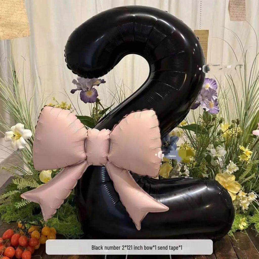 First Birthday Number Balloons & Décor Set for Boys & Girls