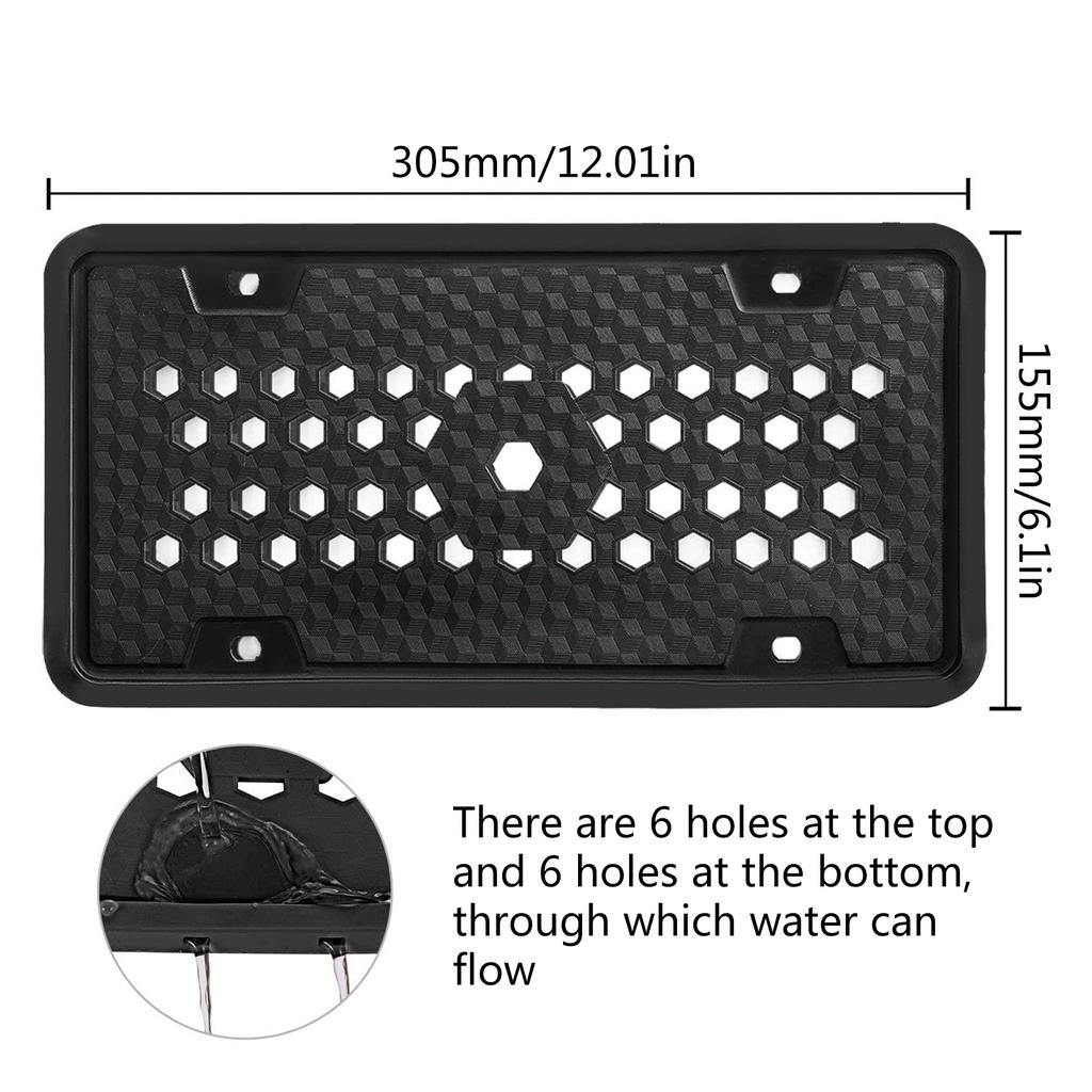 License Plate Frame for Noble Identity Model for Cars Universal Fit Silicone Drainage Holes Design for Car Truck SUV