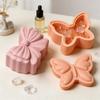Creative Bowknot Aromatherapy Candle Mold 3D Butterfly Storage Tray Plaster Mold Handmade DIY Resin Mold Home Decor