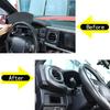 Matte Black ABS Dashboard Panel Cover Trim Fit For Toyota Tacoma 2016-
