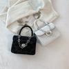 Stylish Jacquard Design Large-capacity Women's Shoulder Bag Korean Trend Simple And Chic Small Square Bag