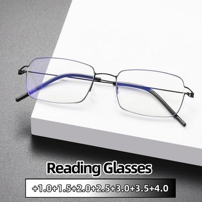 Ultra Light And Ultra-Thin Reading Glasses Fashionable Anti-Blue Light Presbyopia Eyeglasses For Men Women Blue Light Blocking