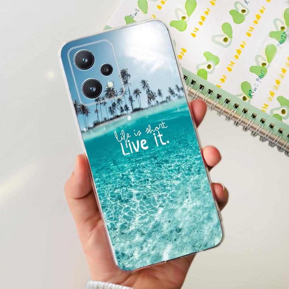 For Realme 9 Pro 5G Phone Case Realme 9Pro RMX3471 RMX3472 Elegant Printing Soft Silicone TPU Back Cover
