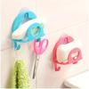 2Pcs Suction Storage Rack Creative Traceless Kitchen Holder Organizer Sponge Towel Wall-Mounted Rack Plastic Organizer