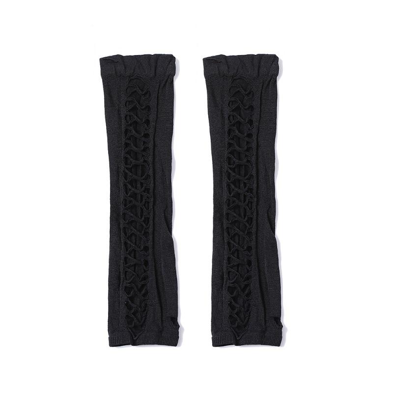 Sexy Lace Gloves Long Nightclub Dancing Etiquette Mesh Fingerless Gloves Women Cosplay Clothing Accessories