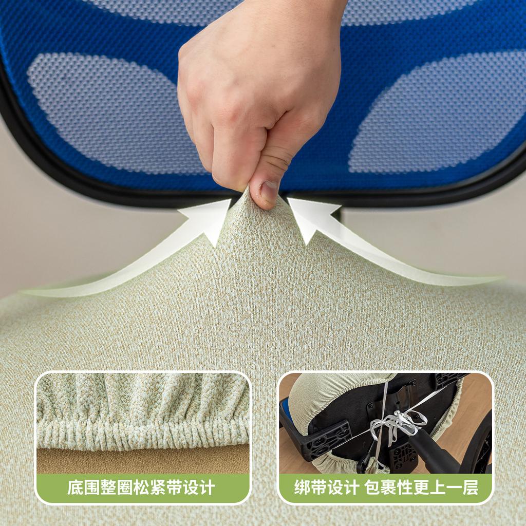2 Pcs Waterproof Dining Chair Seat Cover Removable Washable Kitchen Chair Seat Slipcover Dining Room for Home Restaurant Banquet