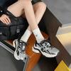 Thick-soled Silver Dad Shoes Women's Spring and Summer 2025 New Light Color Matching Versatile Height Increase Casual Sports Shoes Tide