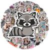 50 Stück Procyon lotor Tiere Cartoon Graffiti Aufkleber DIY Handy Gitarre Laptop Notebook Koffer Tasse Wasserdichter Aufkleber Kinderspielzeug