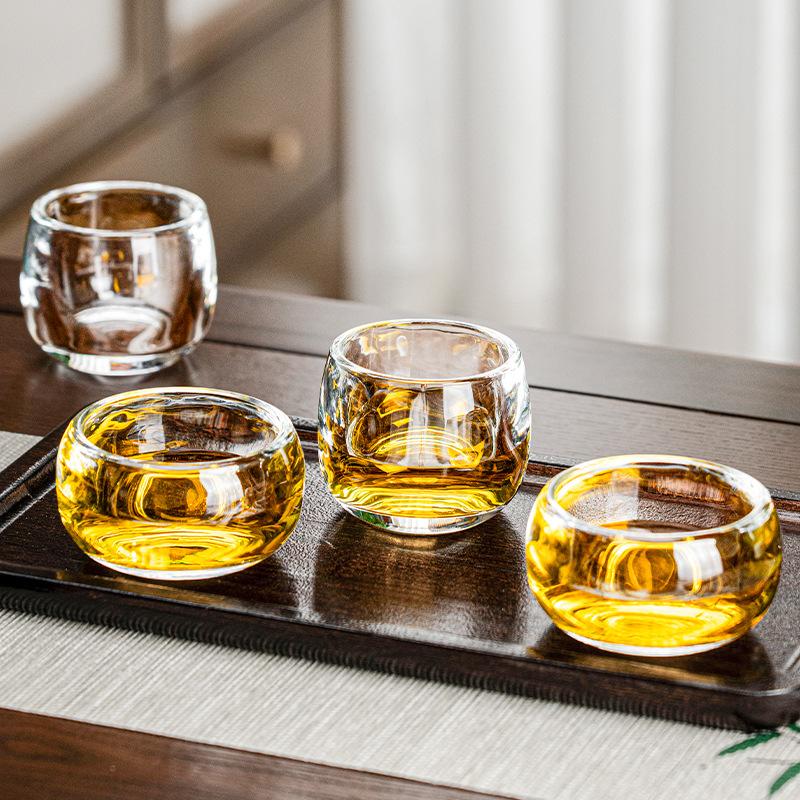 F2413 Hochtemperaturbeständiges Kristallglas Verdickte Einzelbecher Hochwertige Gesundheitstasse