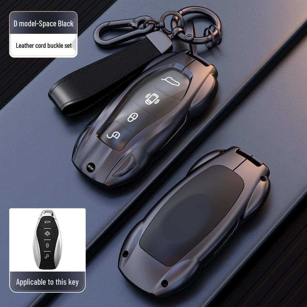 Hongqi H Series 2025 Men's Car Key Protective Cover: H5, HS5, H6, H9 Shell with HS3 and HS7 Buckle.