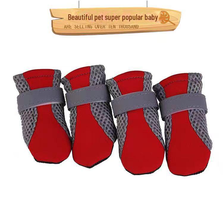 Breathable Mesh Dog Shoes for Small Breeds - Bichon, Teddy, Anti-Dirt Covers for Spring To Autumn
