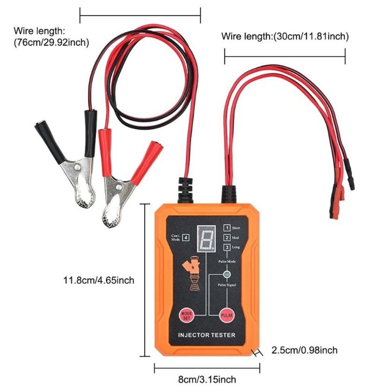Automotive Oil Injector Diagnostic Equipment 8 Pulse Modes 4 Wire Double Channel Injector for Car Diagnosis Cleaning Tool