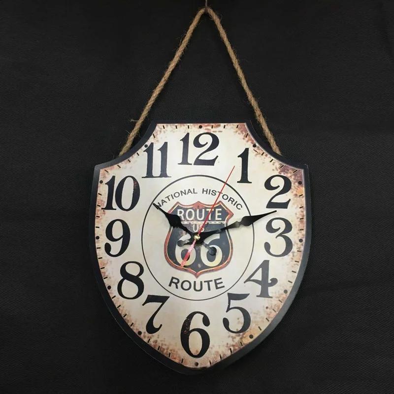 European Style Retro Simple Art Clock Decorated Wall Clock Mute Does Not Tick Creative Clock Decoration Suitable Bar Counter