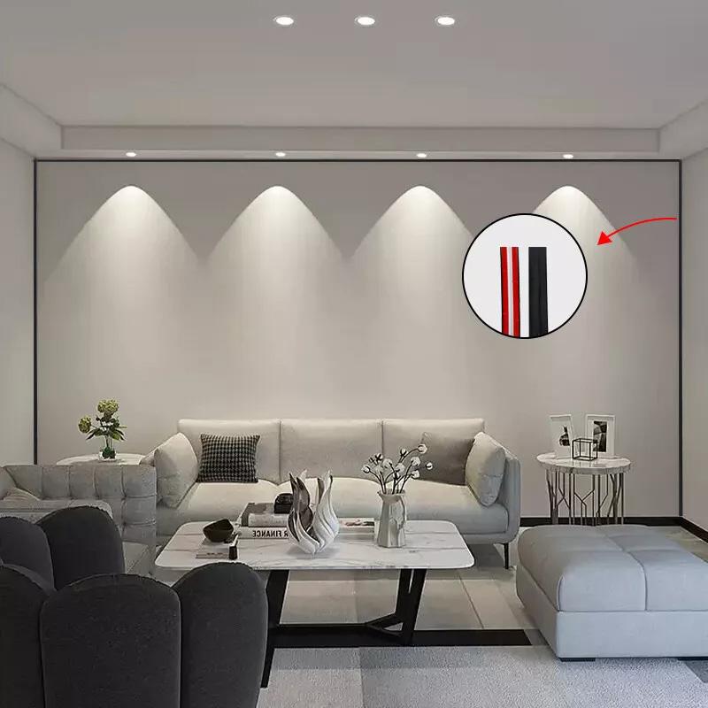 3M/Roll PVC Wardrobe Adhesive Tape Strips Buffer Tape Anti-collision Home Decorative Waterproof Self-adhesive Beauty Seam Sticker