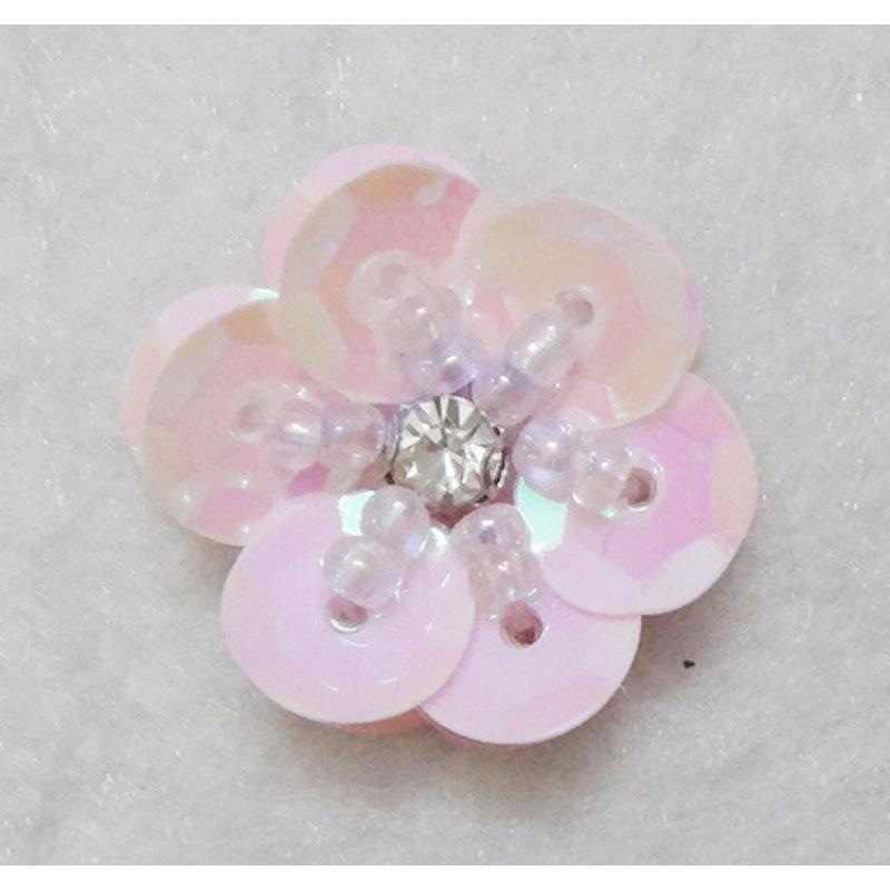 Hand-Sewn Sequin Flower Patches for Clothing, Hats, Bags, and Hair Accessories