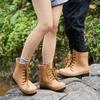 High-top Sports Shoes for Women 2025 Autumn Flat Shoes Casual Versatile with Outdoor Rain Boots Outdoor Knight Women Boots